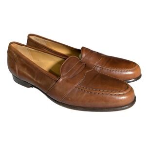 Bragano Cole Haan Penny Loafers Mens Size 9M Brown Leather Slip On Dress Shoes